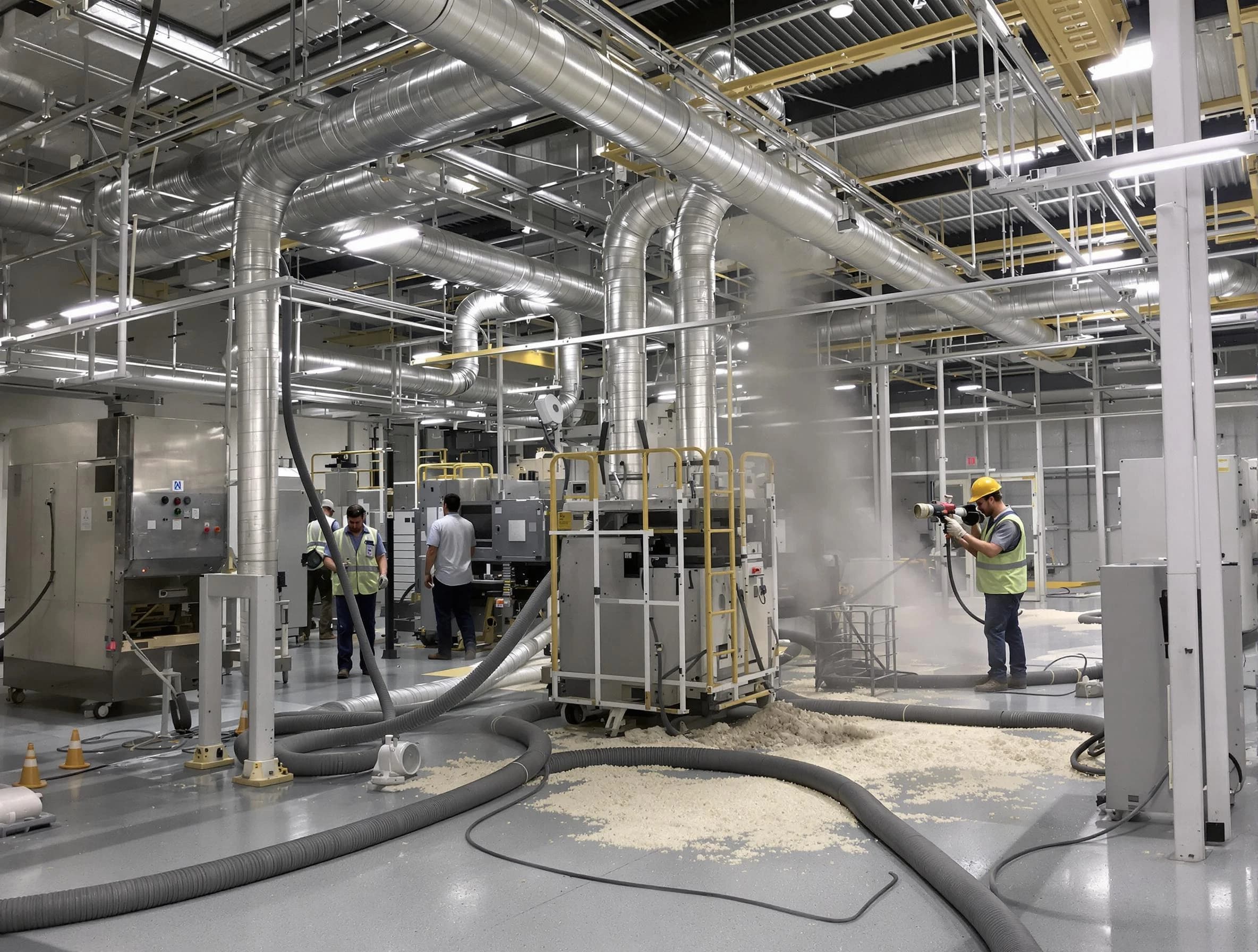 Heavy-duty industrial duct cleaning by Peachtree Corners Air Duct Cleaning in Peachtree Corners