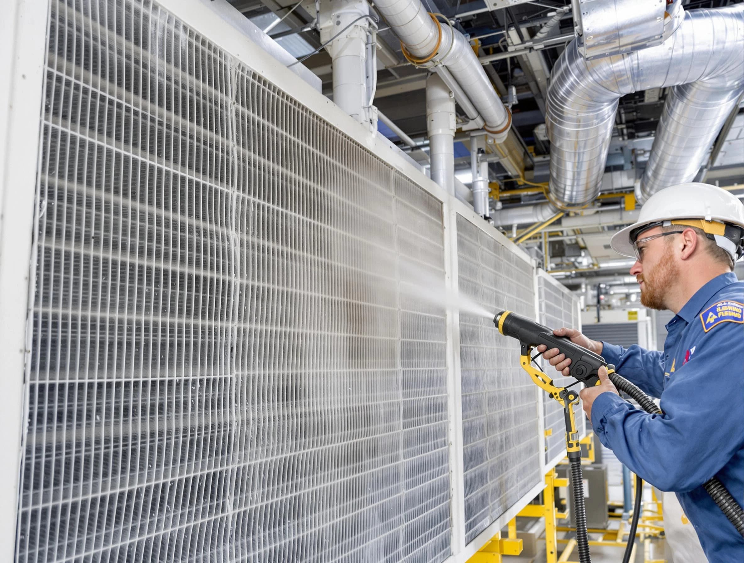 Professional commercial coil cleaning by Peachtree Corners Air Duct Cleaning in Peachtree Corners