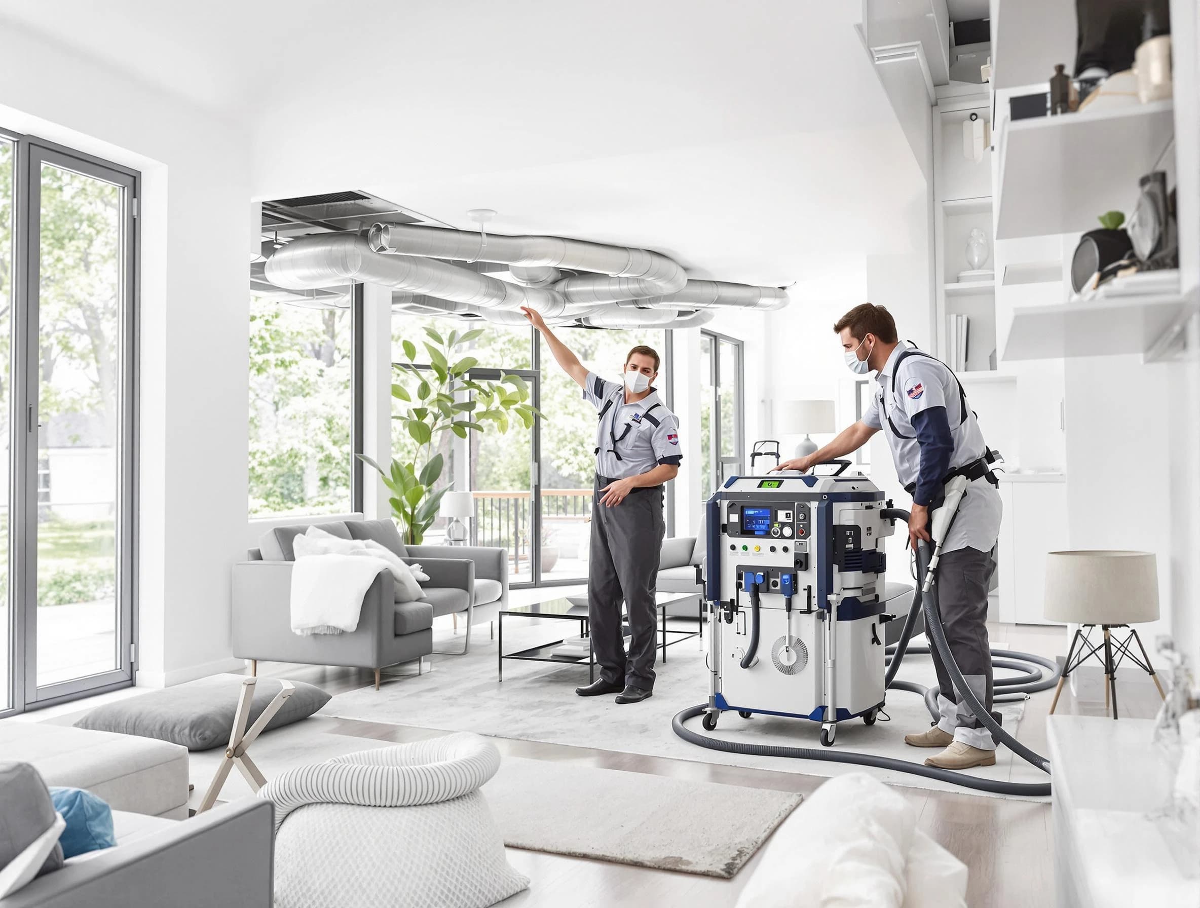 Peachtree Corners Air Duct Cleaning professional conducting pure air duct cleaning with state-of-the-art equipment in Peachtree Corners